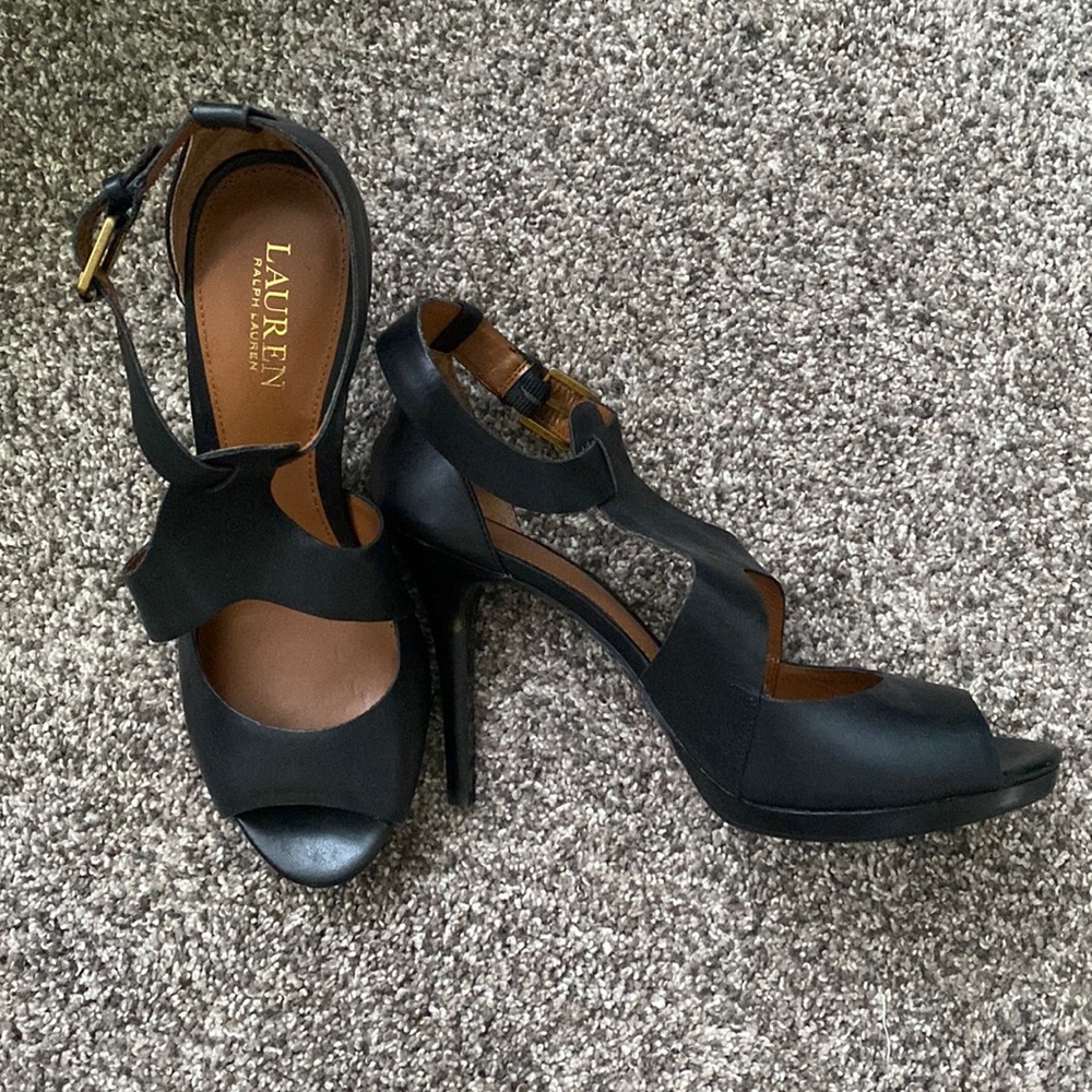 Lauren by Ralph Lauren Leather Heels
